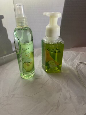 BATH & BODY WORKS RETIRED CUCUMBER MELON BODY SPLASH SPRAY AND FOAMING HAND SOAP