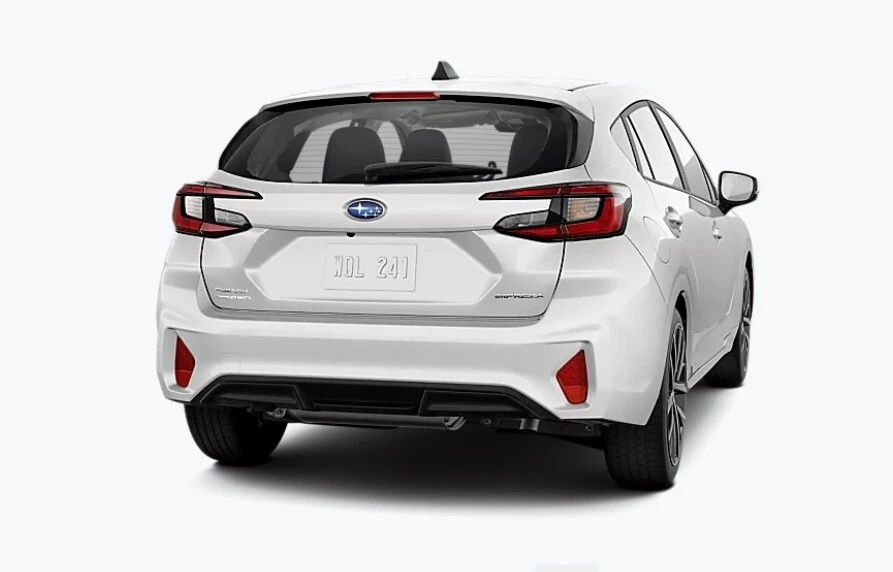 For 2024 Subaru Impreza RS Spoiler Wing Extension Kakumei Design Gloss Black Abs - Image 2 of 4