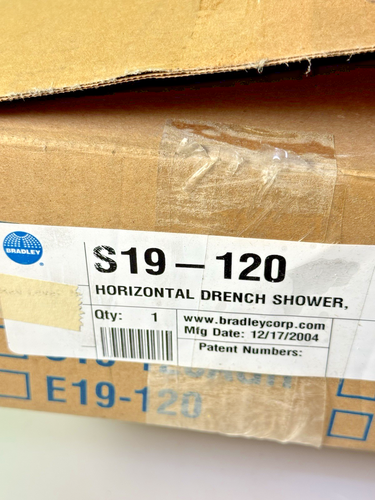 NEW Bradley S19-120 Horizontal Drench Safety Emergency Shower - Picture 7 of 7
