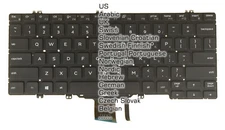 Keyboard for DELL Latitude 7300 5300 5310, 5300 2 in 1, 5310 2 in 1, Backlit /No