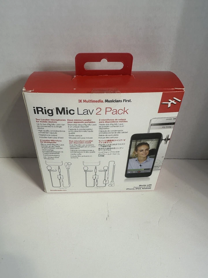 IK Multimedia iRig Mic Lav Condenser Microphone for iPhone iPad Touch Android. - Image 2 of 3