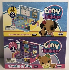 Tiny Tukkins Cuddle N’ Play Set And Preschool Playtime Set - LOT OF 2 