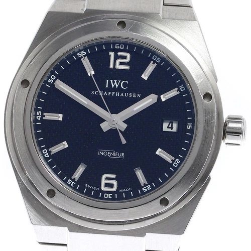 Orologio Uomo Automatico IWC SCHAFFHAUSEN Ingenieur IW322701 Data Quadrante Nero_805321