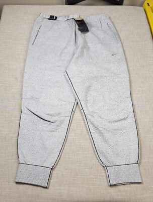NIKE Forward Tech Pack Jogger Pants Large Mens Gray Therma Fit ADV Tapered
