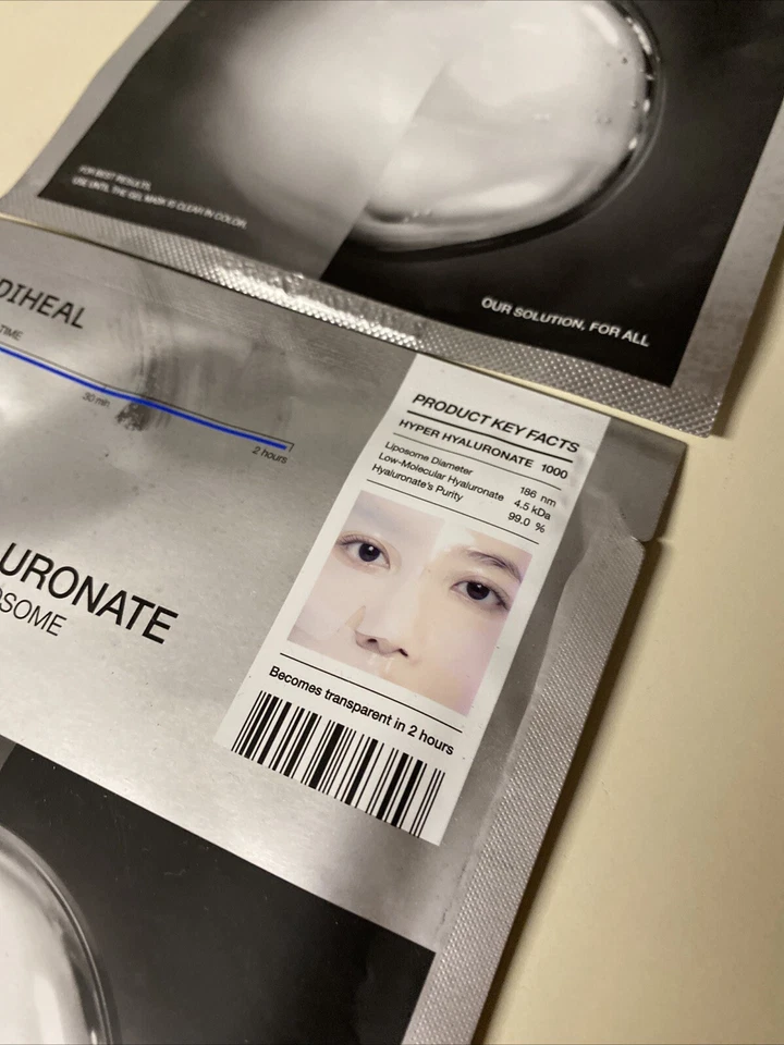 PACK MASCARILLA LIPOSOMA MEDIOHEAL HIPER HIALURONATO BAJO MOLECULAR 34g x 2 Foto 2 de 4