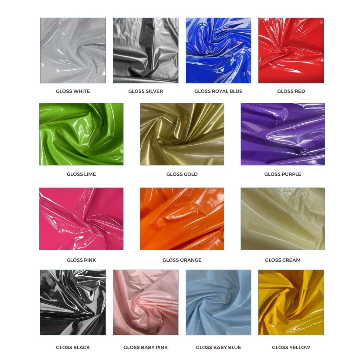 SHINY GLOSS PVC FABRIC Leatherette High Gloss Stretch Sexy Dress Clothing  Vinyl