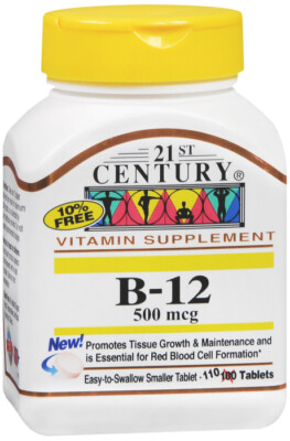 21st Century B12 500mcg Tab 110ct