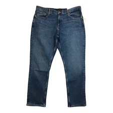 Free Assembly Jeans Mens 38x30 Vintage Blue Denim Slim Fit Athletic Outdoors