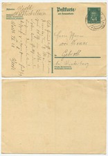 41263 - Ganzsache P 176 - Postkarte - Waldb&ouml;ckelheim 2.5.1928 nach Gebroth