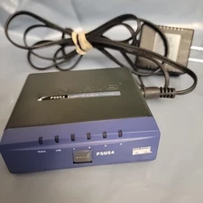Cisco-Linksys PSUS4 USB 4Port Switch Print Server including power supply