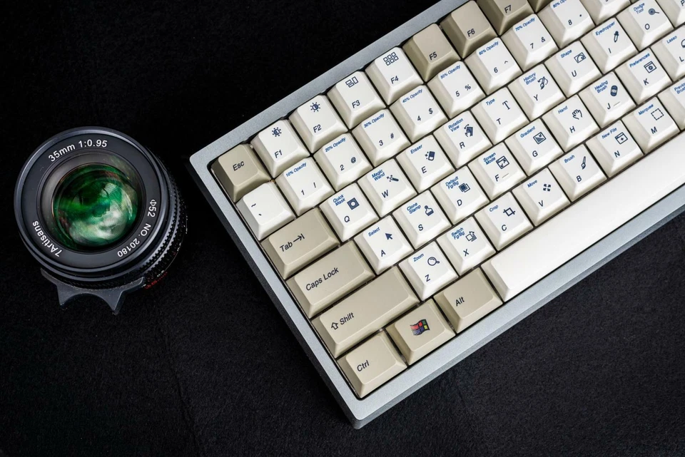 Retro Photo Editor Style Custom Keycap Set for Mechanical Keyboard PS Creator - Image 2 of 4