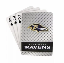 Brand new Factory sealed  NFL Baltimore Ravens Diamond Plate Playing Cards