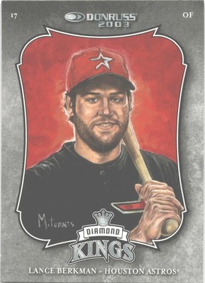 2003 Donruss #DK-5 Lance Berkman Diamond Kings  GREAT CARD!!