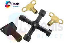 Assortment of Radiator Air Bleed Keys Clock Type, Meter Box, Utility Key 4pc Set