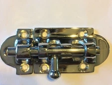 ABI Barrel Bolt Chrome Brass Solid Door Catch NEW Slide LOCK  2073CH latch