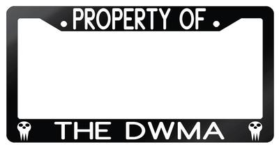 Glossy Black License Frame Property Of The DWMA Auto Accessory Soul Eater