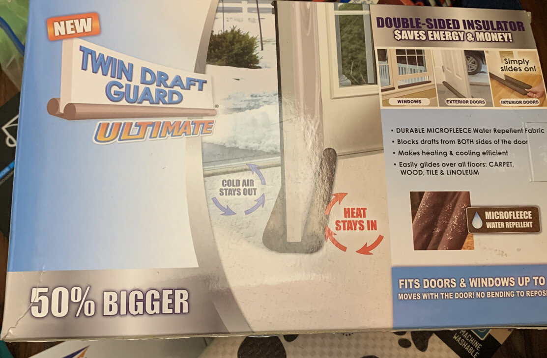 Twin Draft Guard ULTIMATE Double Sided Insulator 50 Bigger eBay