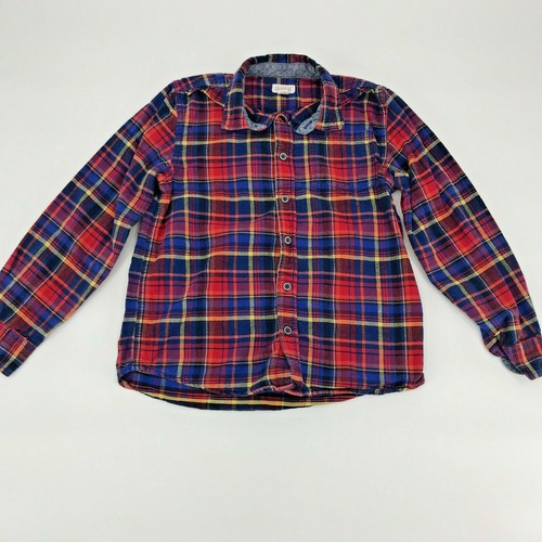Cat \u0026 Jack Girls Shirt Flannel Button 