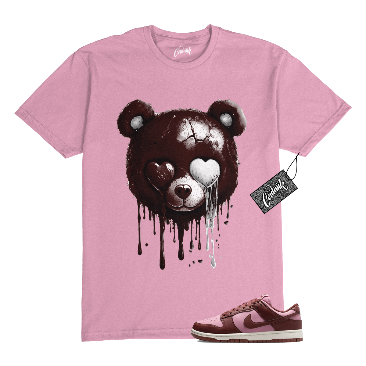T shirt Dunk Dark Pony Elemental rosa bassa Next Nature abbinata SLB