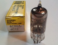 RCA Electronic Tube 6CB6A-6CF6 Rare VHTF USA Vacuum Audio n Sylvania Box USA