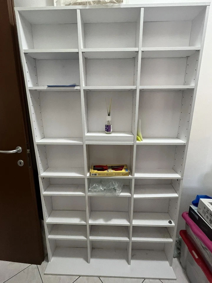 Scaffale Porta CD/DVD In Legno Ingegnerizzato Che Può Contenere Fino A 1080 CD - Immagine 4 di 4