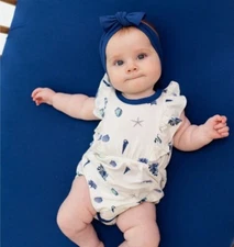 Kyte Baby Kids' Royal Shell Bubble Stretch Romper Size 4T NEW!!