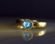 Ring Silber 925 Topas Harry Ivens blau 19,5 mm Gold - attraktiv & modern