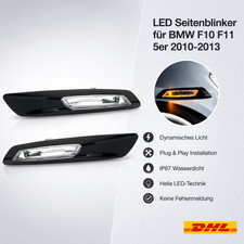 Schwarz LED Seitenblinker Lauflicht f�r BMW 5er F10 F11 10-13 PreLCI 63137154168