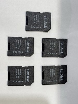 SanDisk microSD to SD Card Adapter Lot of 5, Supports microSDHC microSDXC