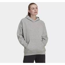 Adidas Women's Size 2XL All SZN Fleece Boyfriend Hoodie Grey Heather HN4207