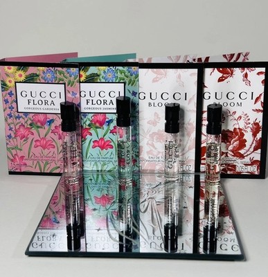 Gucci Perfume Women Collection 4pcs Samples Set   Gucci Bloom & Gucci Flora  