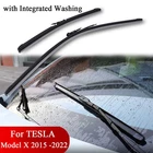 Windshield Wipers Blades for Tesla Model X 2015-2022 with Integrated Washing