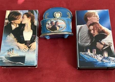 Vintage Titanic 2 VHS Tapes 1998 + Vintage Ardleigh Elliot Music Box 1999 #N4423