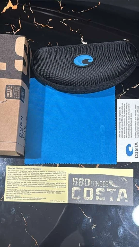 Gafas de sol Costa Del Mar FANTAIL marco negro mate 580P lentes polarizadas Foto 3 de 4