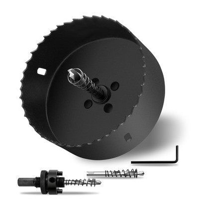 5'' 丨127mm Hole Saws with Heavy Duty Arbor HSS BiMetal Hole Cutter Drill Bit f...