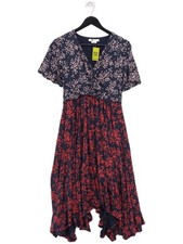 Boden Wrap Midi Dress UK10 in Blue