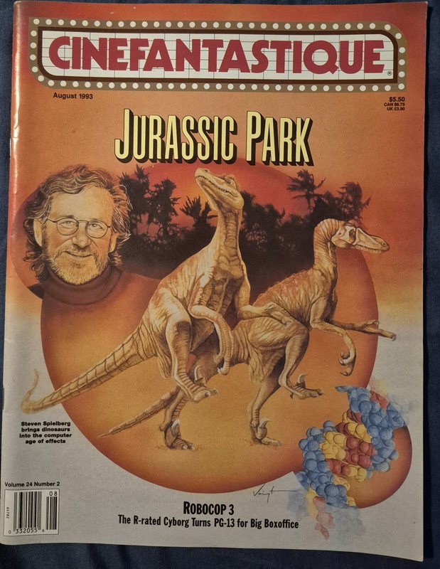 Cinefantastique Magazine Vol. 24 No. 2 Aug 1993 Jurassic Park Cover Robocop
