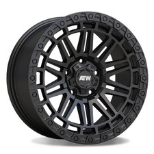 17x8 Atw Yukon All Satin Black 5x100 Et30 Wheels Set 4
