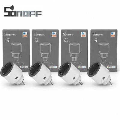 4er SONOFF S60TPF WLAN Smart Steckdose Strommessung Alexa Google Home Matter 16A