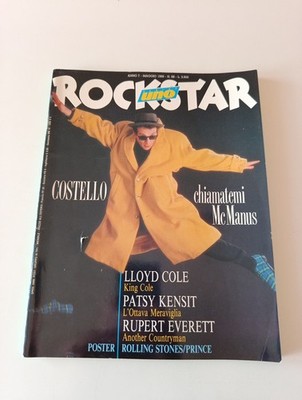 Rockstar Nr.68/1986 Elvis Costello Patsy Kensit + Maxi Poster Rolling Stones/Prince