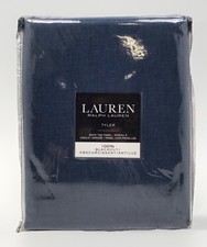 Lauren Ralph Lauren Back Tab Curtain Panel Tyler 100 Blackout In Indigo 50 x 84