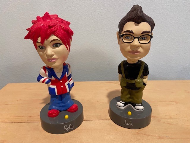 Jack & Kelly Osbourne Family Talking Bobbleheads "They both work see Video"