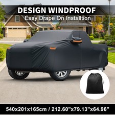 Car Cover W Left Side Door Zipper 210d-pu For Ford For Ranger