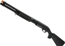 S T M870 Type Full Metal Spring Airsoft Training Shotgun - Standard - Black