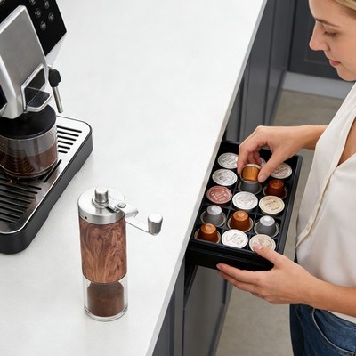 Manual Coffee Bean Grinder Hand Crank Coffee Bean Grinding Machine 25g/0.05 lbs
