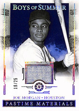 2025 Panini Boys of Summer Pastime Materials Holo Silver #PM-JM Joe Morgan/25