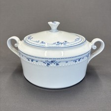 Casseruola coperta Bareuther Waldsassen Baviera Germania 7 1/2" fiore blu floreale