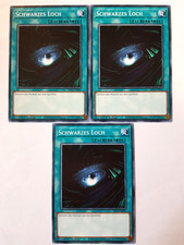 3x Schwarzes Loch SR14-DE030 Common 1 Auflage YU-GI-OH Karten Playset