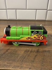 Thomas Train Trackmaster Racing Checkered Flag Percy 6 Engine - Works