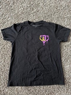 Baseball Lifestyle Youth Medium T Shirt Purple Ice Cream Drip